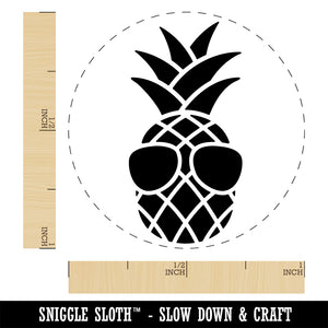 Pineapple Wearing Sunglasses Rubber Stamp for Stamping Crafting Planners