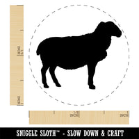 Solid Sheep Farm Animal Rubber Stamp for Stamping Crafting Planners