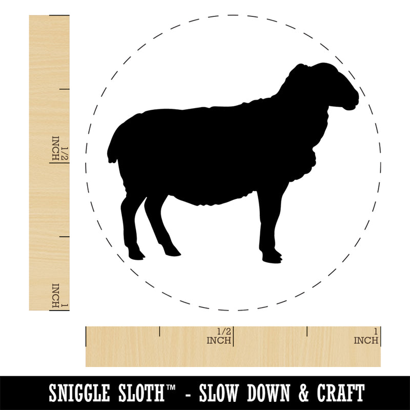 Solid Sheep Farm Animal Rubber Stamp for Stamping Crafting Planners