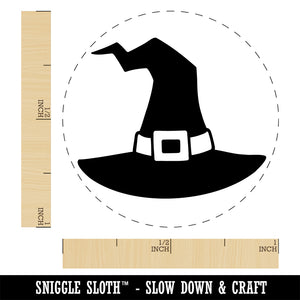 Stylized Witch Hat Halloween Rubber Stamp for Stamping Crafting Planners