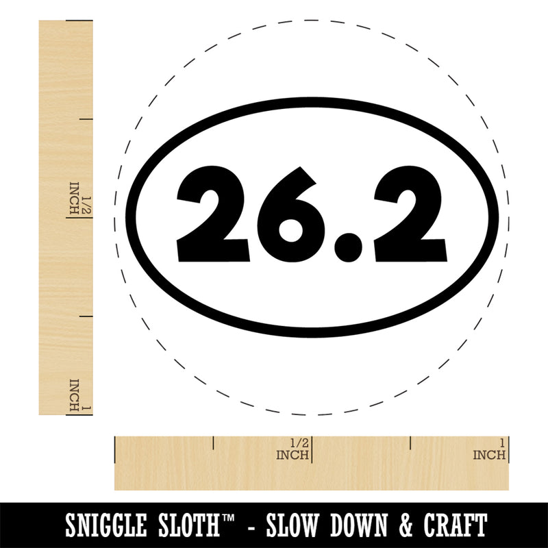 26.2 Full Marathon Runner Rubber Stamp for Stamping Crafting Planners