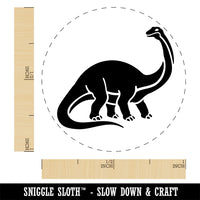 Brontosaurus Dinosaur Rubber Stamp for Stamping Crafting Planners