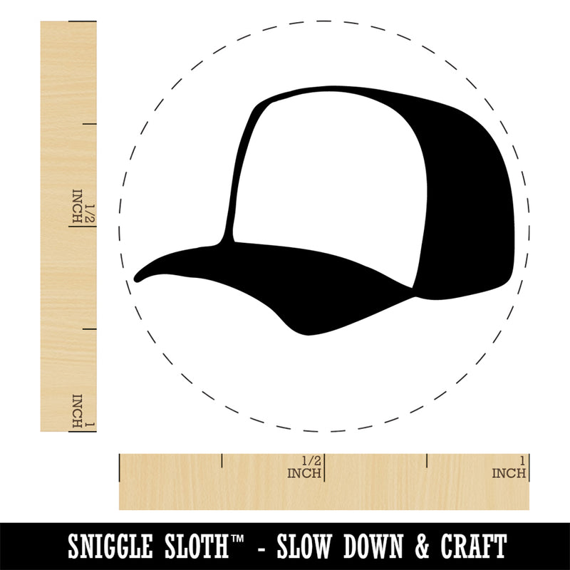 Baseball Cap Trucker Hat Sports Rubber Stamp for Stamping Crafting Planners