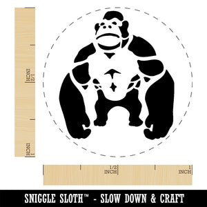 Brawny Gorilla Ape Rubber Stamp for Stamping Crafting Planners