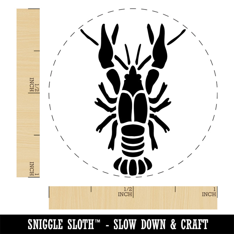 Crawdad Crayfish Mudbug Crustacean Rubber Stamp for Stamping Crafting Planners