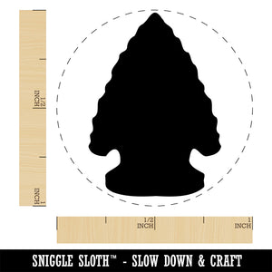 Native American Arrowhead Obsidian Stone Indian Rubber Stamp for Stamping Crafting Planners