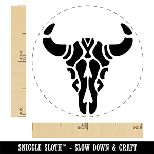 Southwestern Style Tribal Bull Cow Skull Rubber Stamp for Stamping Crafting Planners