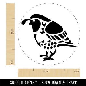 Southwestern Style Tribal Quail Bird Rubber Stamp for Stamping Crafting Planners
