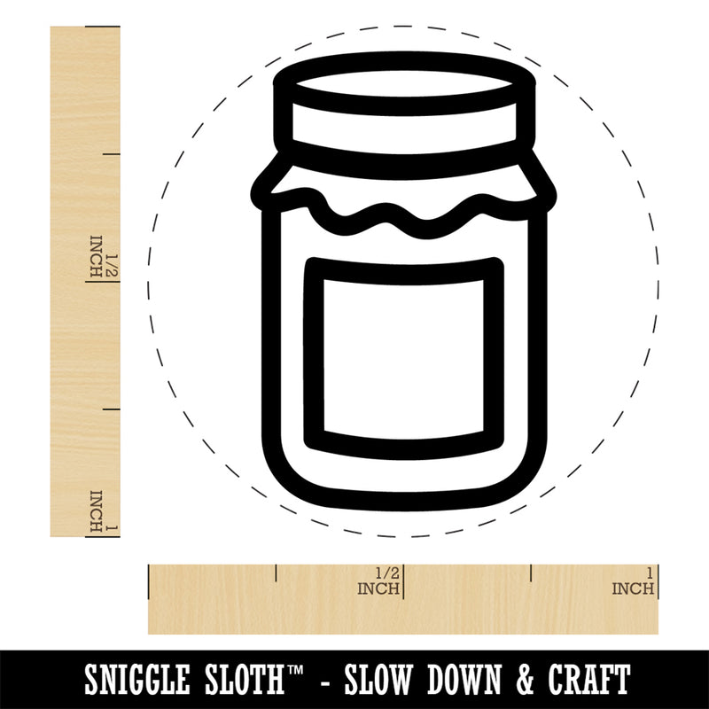 Canning Mason Jar Rubber Stamp for Stamping Crafting Planners