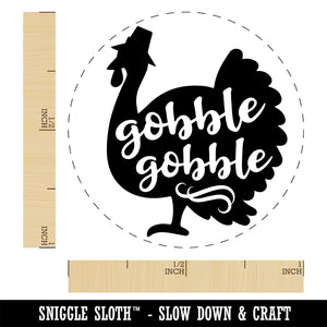 Gobble Gobble Turkey Thanksgiving Rubber Stamp for Stamping Crafting Planners