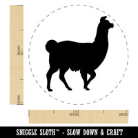 Llama Silhouette Rubber Stamp for Stamping Crafting Planners