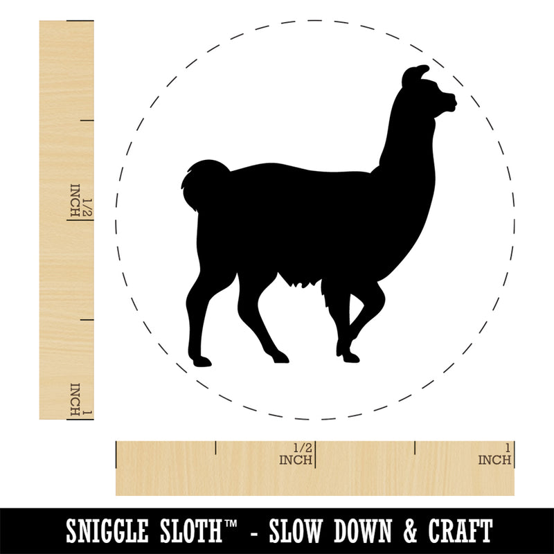 Llama Silhouette Rubber Stamp for Stamping Crafting Planners