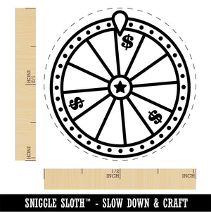 Lottery Wheel Rubber Stamp for Stamping Crafting Planners