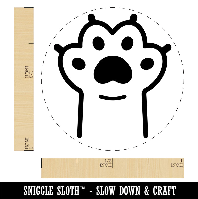 Outstretched Cat Paw Beans Rubber Stamp for Stamping Crafting Planners