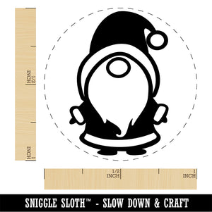 Santa Claus Christmas Gnome Rubber Stamp for Stamping Crafting Planners