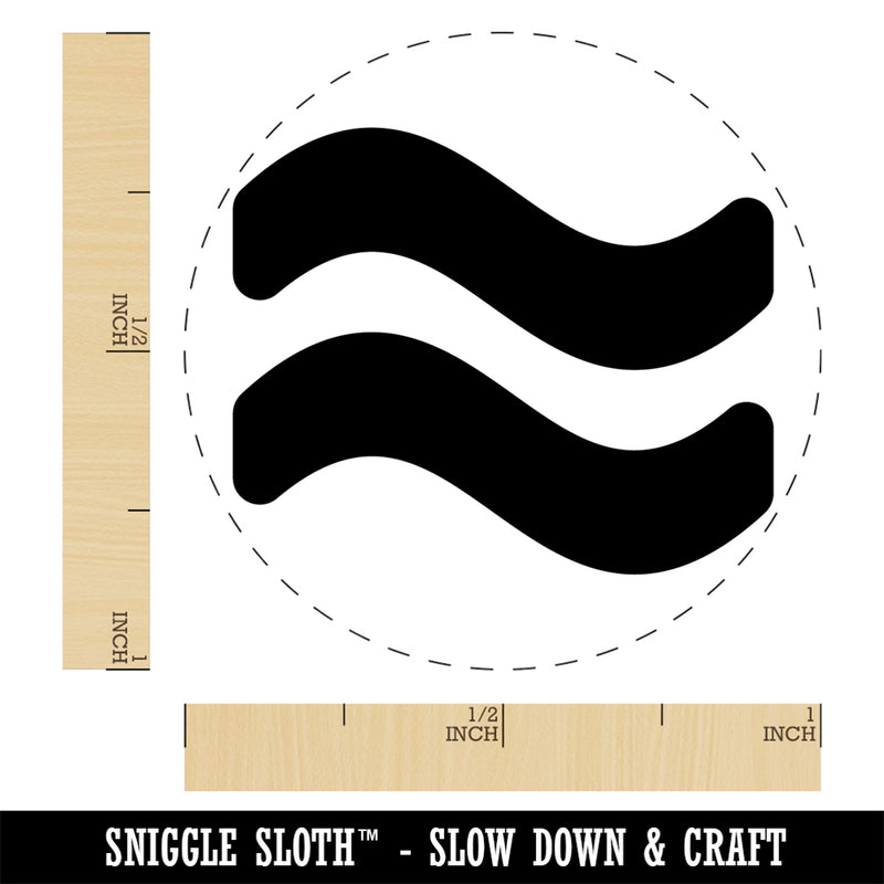 Approximately Equal To About Math Symbol Rubber Stamp for Stamping Crafting Planners