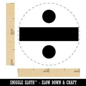 Division Divide Math Symbol Rubber Stamp for Stamping Crafting Planners