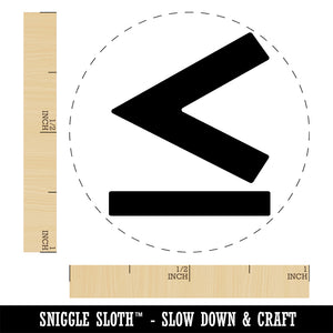 Less Than or Equal To Math Symbol Rubber Stamp for Stamping Crafting Planners