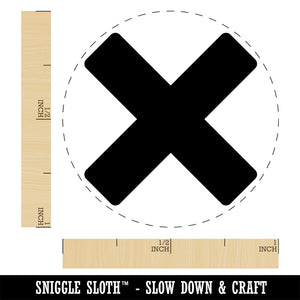 Multiplication Multiply Cross X Math Symbol Rubber Stamp for Stamping Crafting Planners