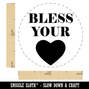 Bless Your Heart Southern Rubber Stamp for Stamping Crafting Planners