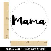 Mama Cursive Text Mom Mother Rubber Stamp for Stamping Crafting Planners