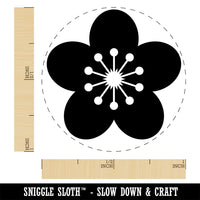 Sakura Cherry Blossom Solid Rubber Stamp for Stamping Crafting Planners