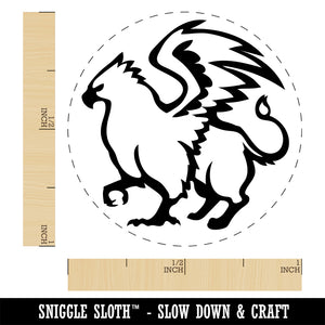 Proud Griffin Fantasy Silhouette Rubber Stamp for Stamping Crafting Planners