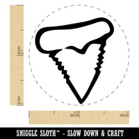 Shark Tooth Fang Rubber Stamp for Stamping Crafting Planners