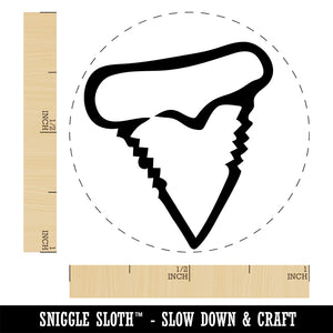 Shark Tooth Fang Rubber Stamp for Stamping Crafting Planners
