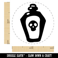 Skull Potion Poison Bottle Rubber Stamp for Stamping Crafting Planners