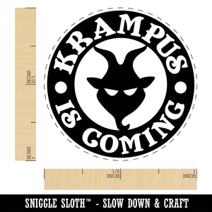 Krampus is Coming Christmas Rubber Stamp for Stamping Crafting Planners