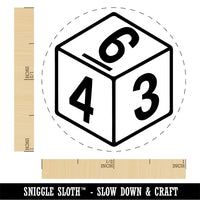 D6 6 Sided Gaming Gamer Dice Critical Role Rubber Stamp for Stamping Crafting Planners
