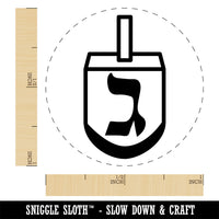 Dreidel Dreidl Jewish Hanukkah Gimel All Rubber Stamp for Stamping Crafting Planners