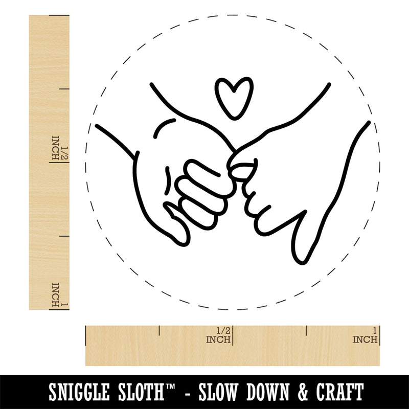 Pinky Promise Love Rubber Stamp for Stamping Crafting Planners