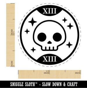 Death Tarot Card Rubber Stamp for Stamping Crafting Planners