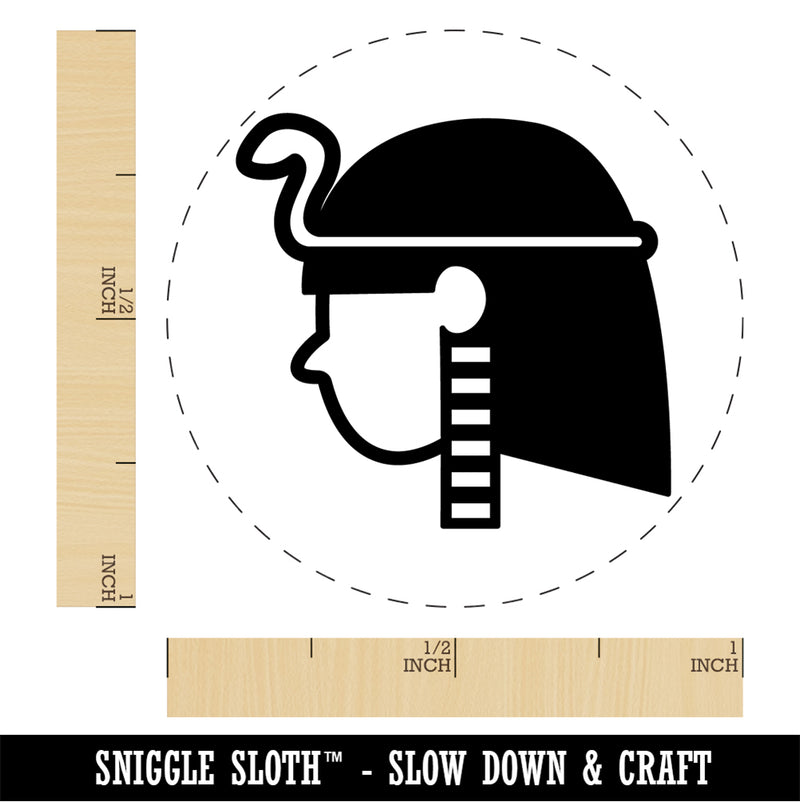 Egyptian Head Rubber Stamp for Stamping Crafting Planners