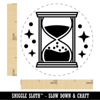 Hourglass Sands of Time Rubber Stamp for Stamping Crafting Planners