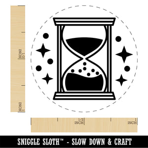 Hourglass Sands of Time Rubber Stamp for Stamping Crafting Planners