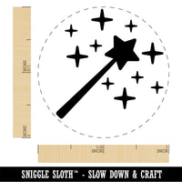 Magic Fairy Wand Rubber Stamp for Stamping Crafting Planners