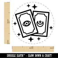 Magic Tarot Cards Rubber Stamp for Stamping Crafting Planners