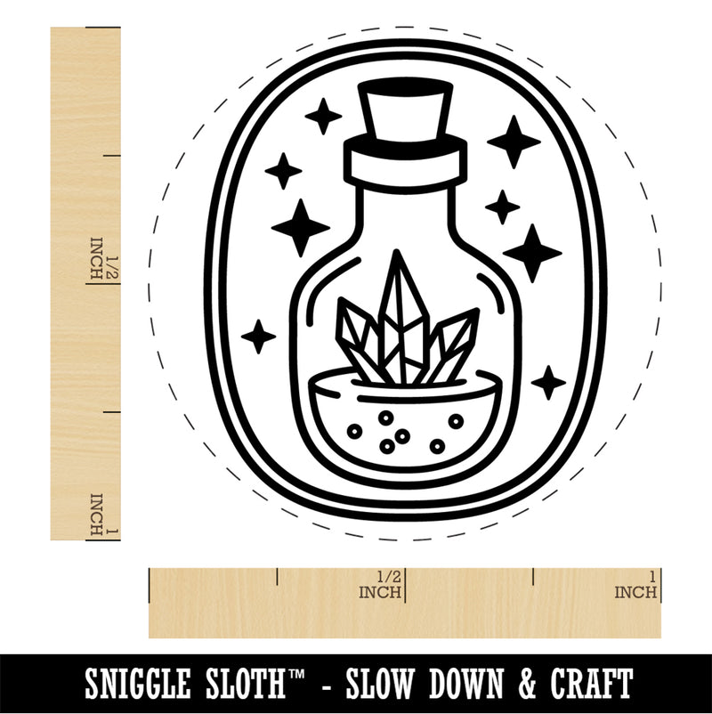 Magical Crystal Potion Rubber Stamp for Stamping Crafting Planners