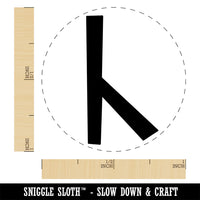 Norse Viking Dwarven Rune Letter C Rubber Stamp for Stamping Crafting Planners