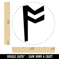 Norse Viking Dwarven Rune Letter O Rubber Stamp for Stamping Crafting Planners