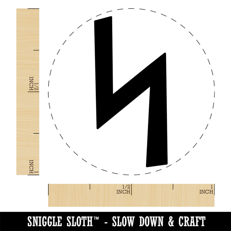 Norse Viking Dwarven Rune Letter S Rubber Stamp for Stamping Crafting Planners