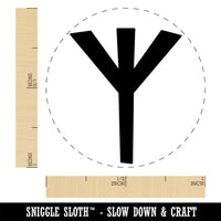 Norse Viking Dwarven Rune Letter X Rubber Stamp for Stamping Crafting Planners