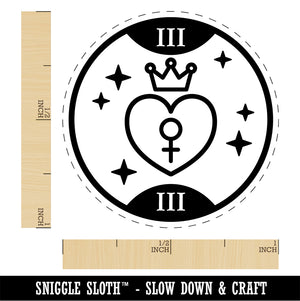 The Empress Tarot Card Rubber Stamp for Stamping Crafting Planners