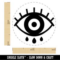 Three Tears Evil Eye Nazar Charm Rubber Stamp for Stamping Crafting Planners