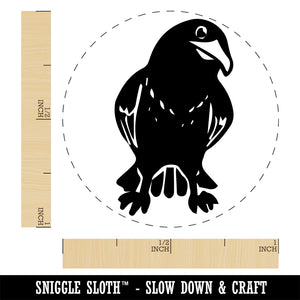 Curious Crow Raven Tilting Head Rubber Stamp for Stamping Crafting Planners