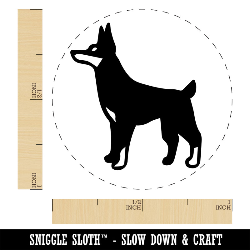 Dobermann Pinscher Dog Rubber Stamp for Stamping Crafting Planners