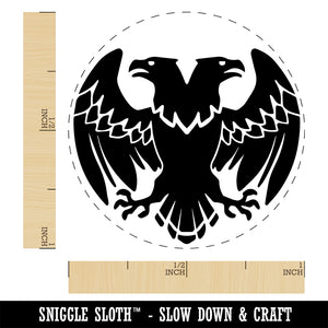 Double Headed Eagle Heraldry Rubber Stamp for Stamping Crafting Planners